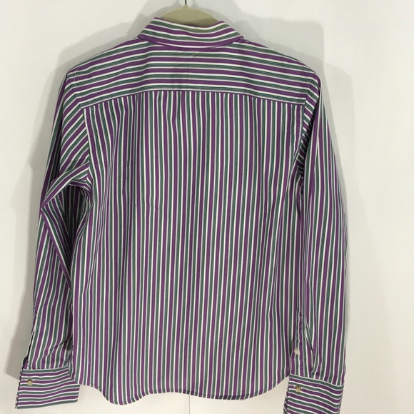 Lauren Ralph Lauren purple stripe shirt - Picture 4 of 4